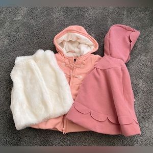 Carters Tahari and Me Jane Mini 2T/24 Month Little Girl Vest and Jacket Bundle